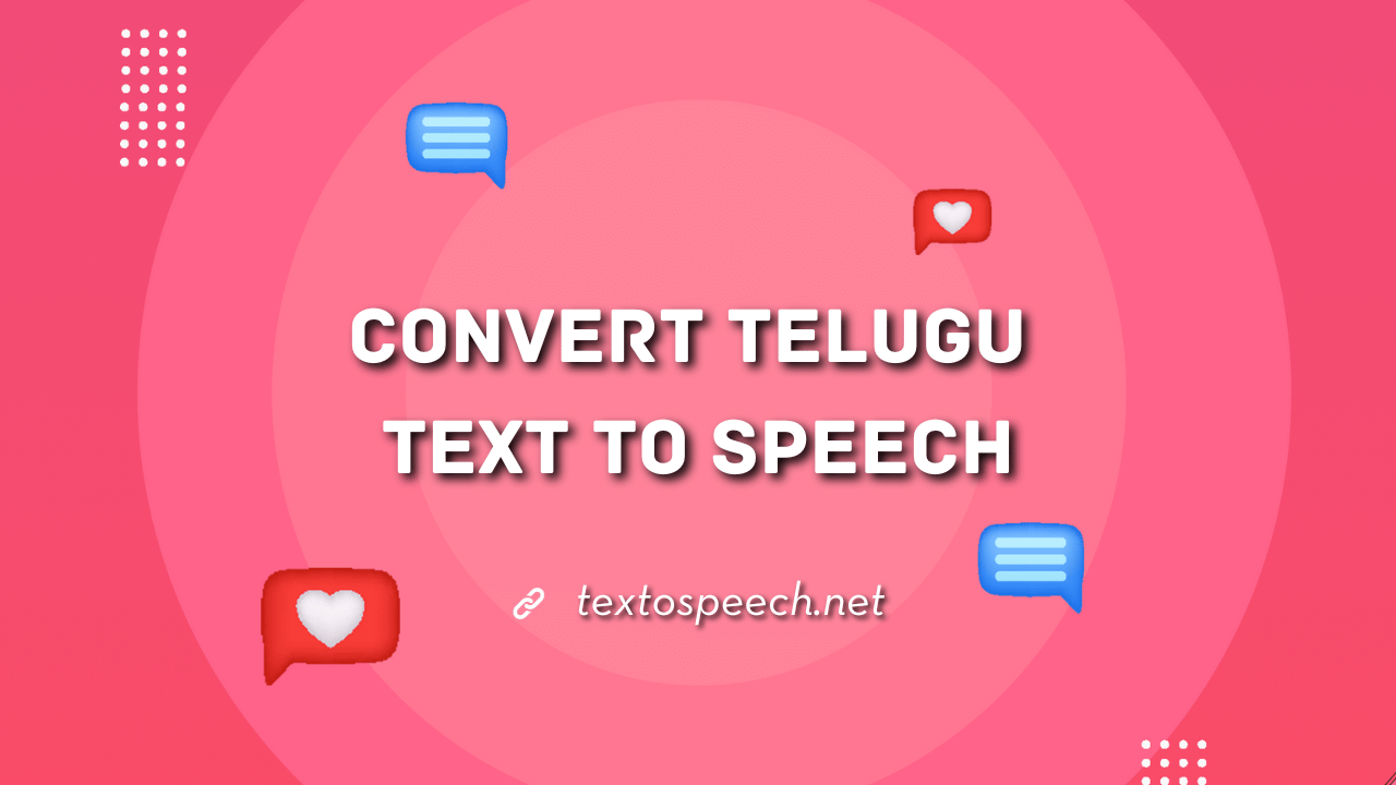 convert telugu text to speech
