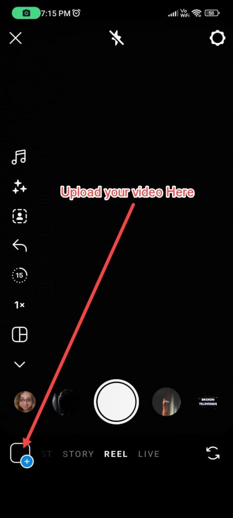 Upload Reel or Video on Instagram