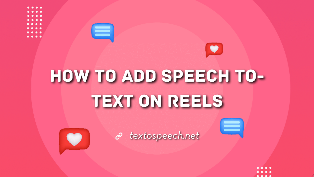 Learn how to add speech-to-text on reels
