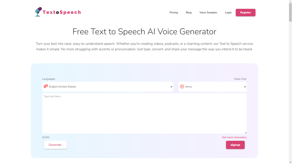 TextoSpeech News Reporter Voice Generator