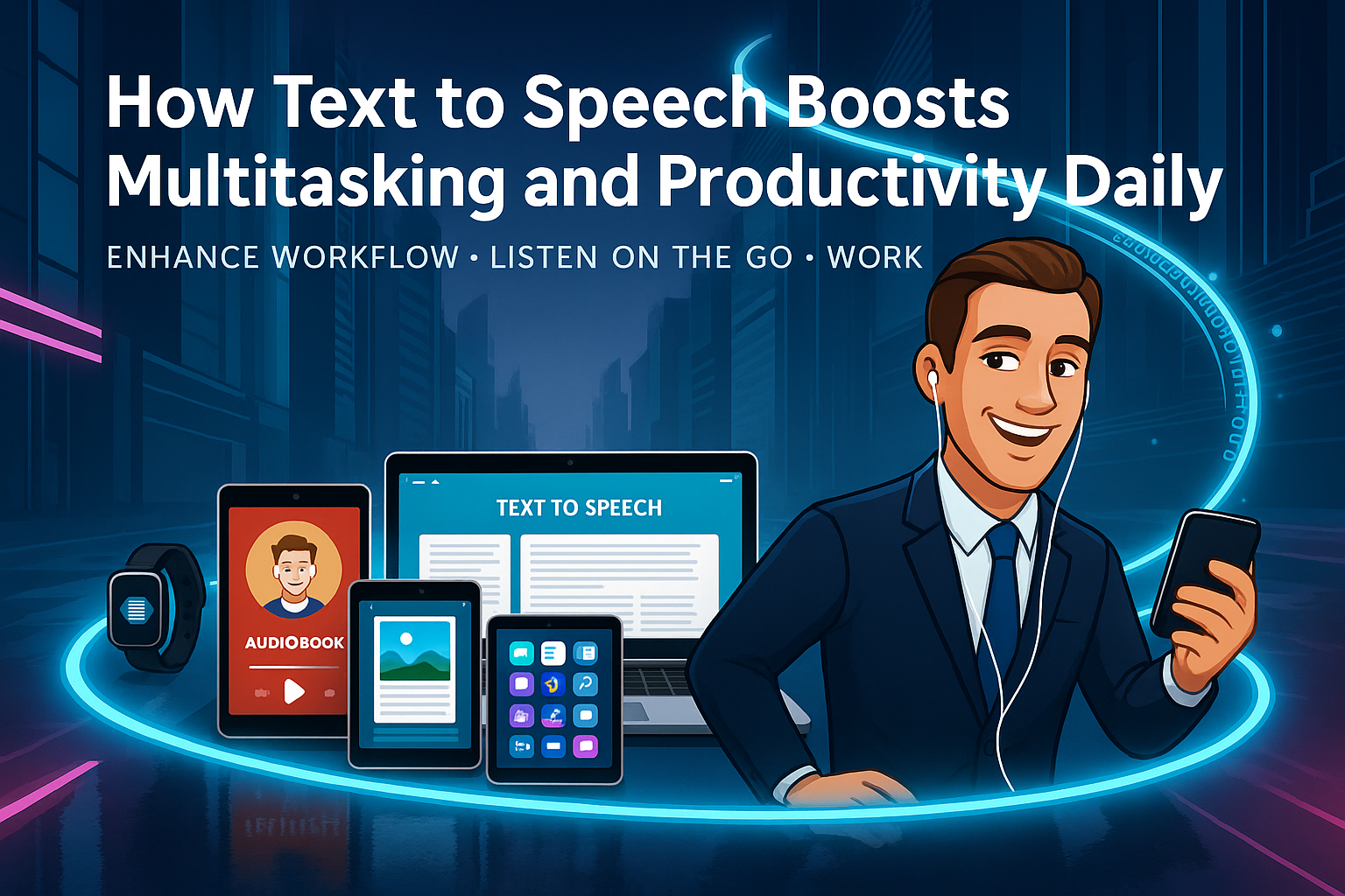 How Text to Speech Boosts Multitasking and Productivity Daily